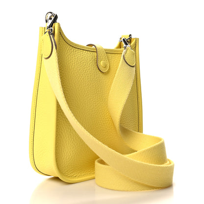 Hermes Taurillon Clemence Evelyne TPM Limoncello 3 of 11