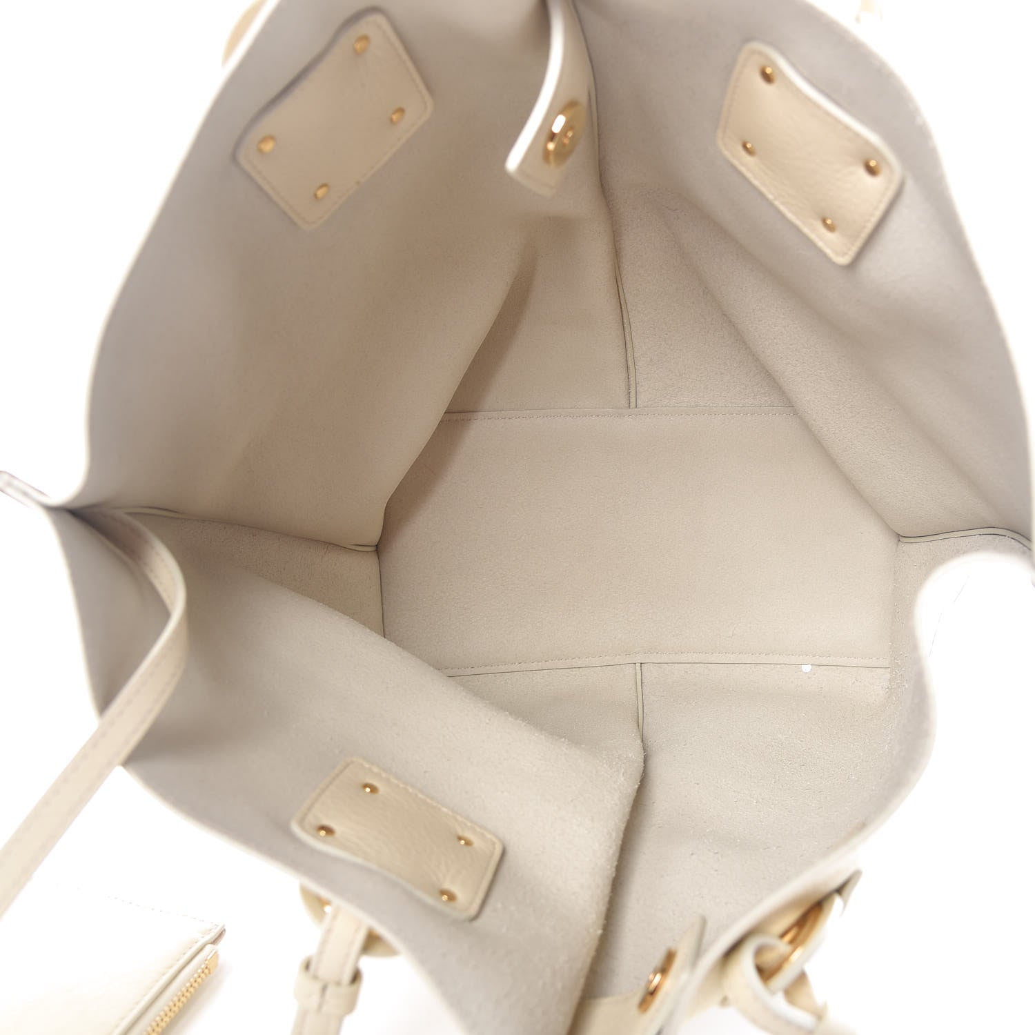 Chloe Smooth Calfskin Medium Vick Tote Off White 6 of 12