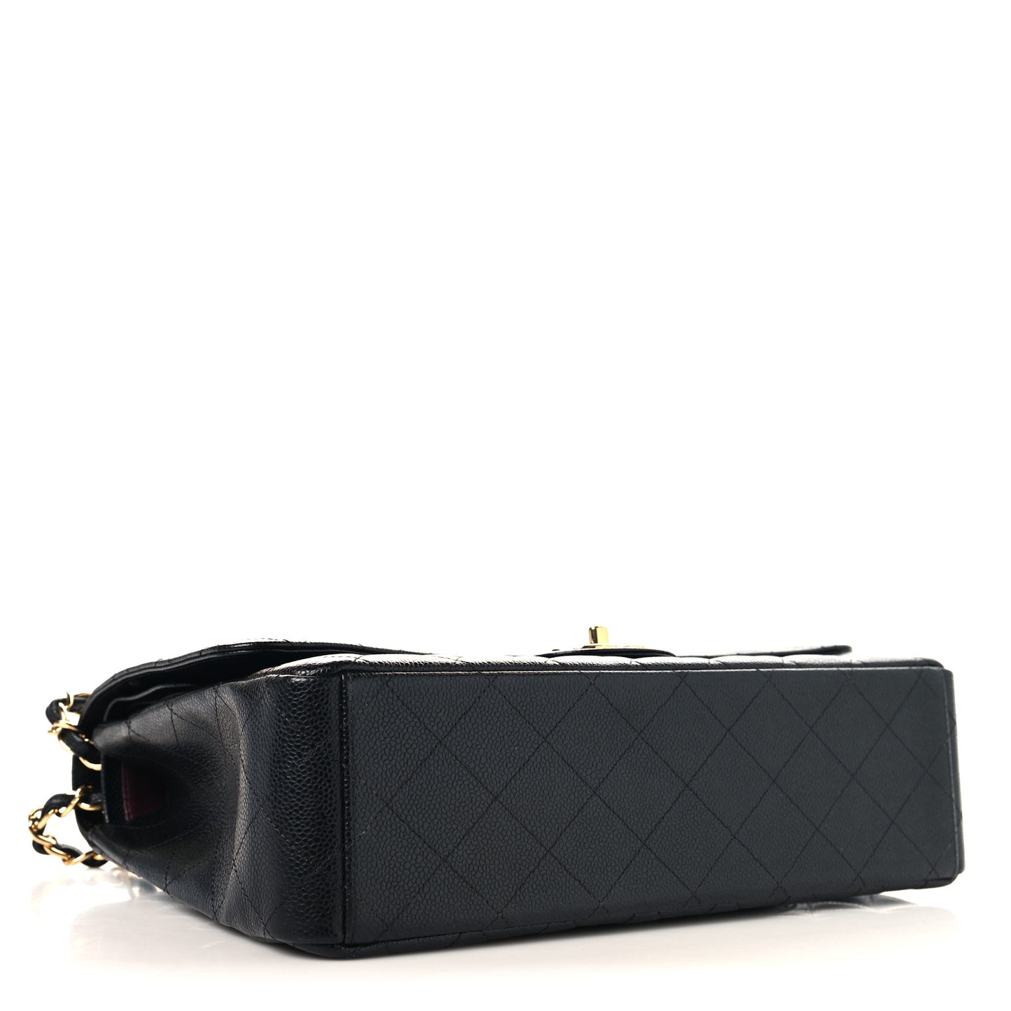 Caviar Quilted Maxi Double Flap Black