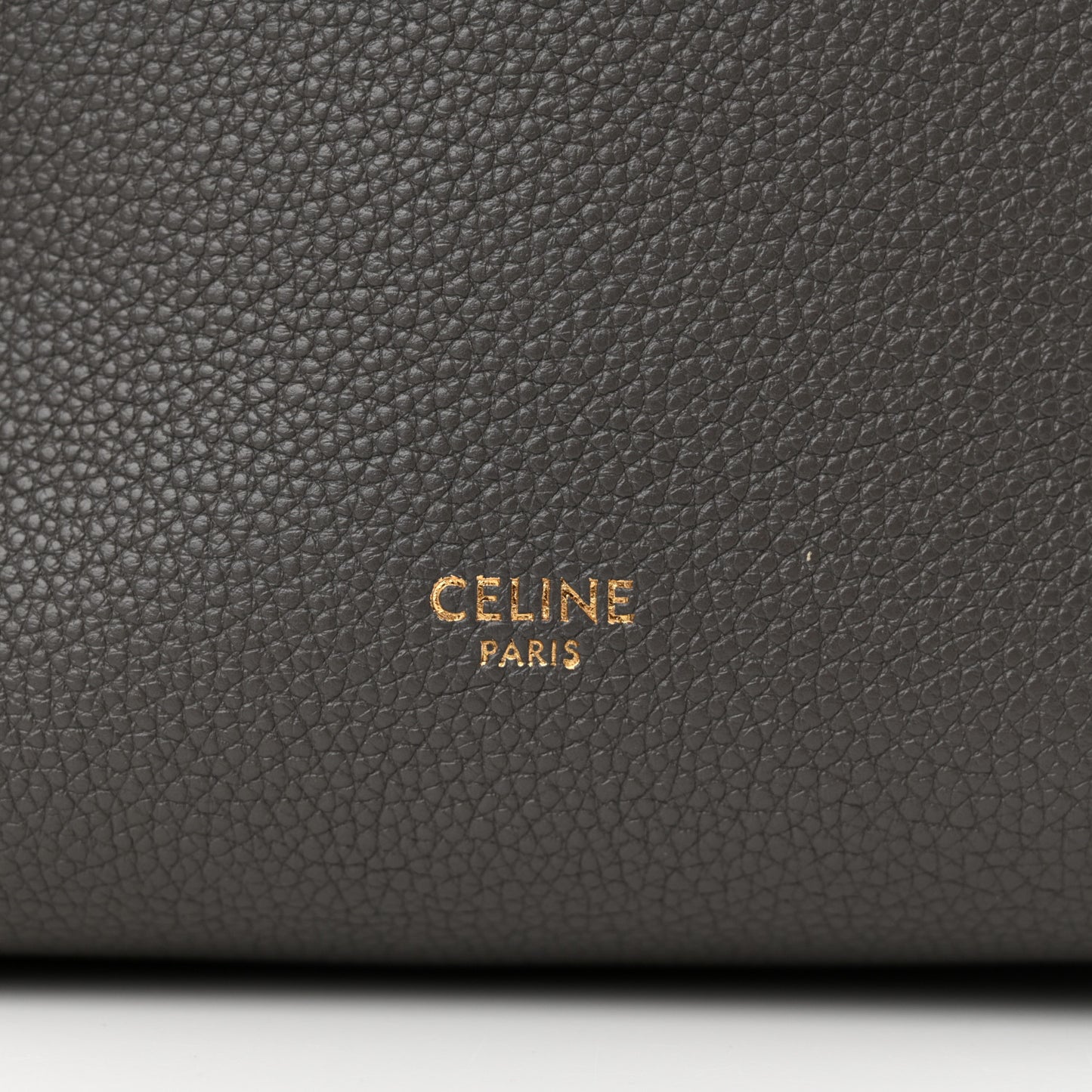 Soft Grained Calfskin Small Sangle Bucket Bag Kohl