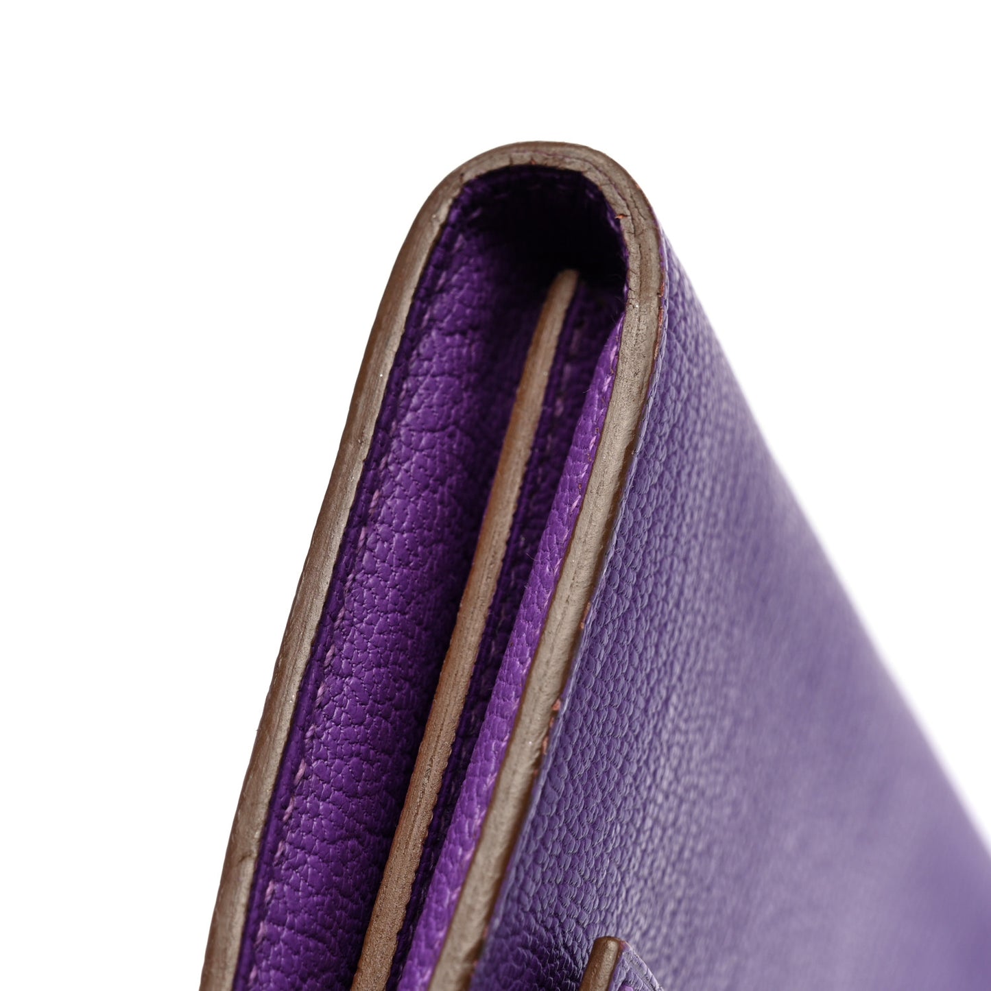 Chevre Mysore Kelly Longue Wallet Violet