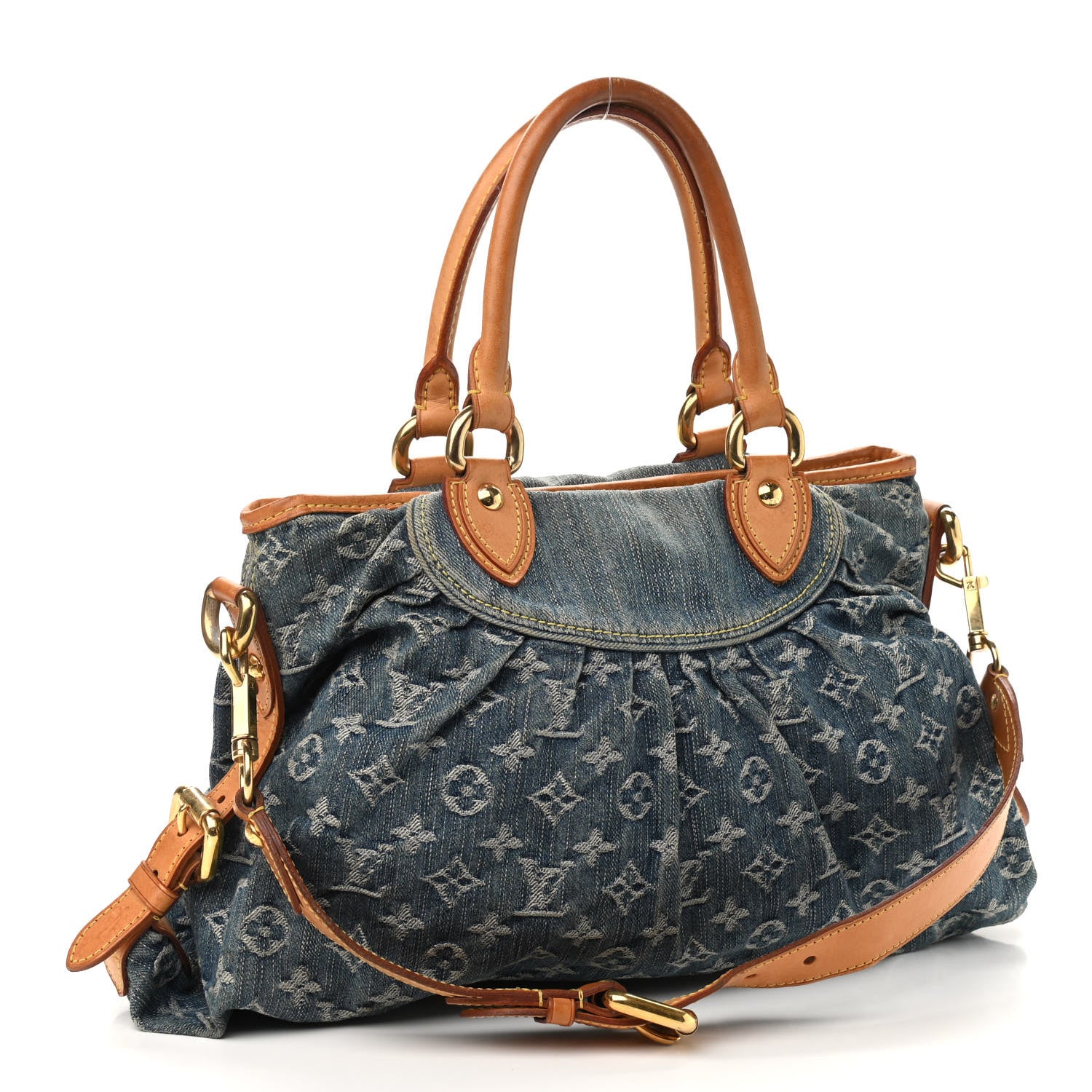 Louis Vuitton Denim Neo Cabby MM Blue 3 of 9