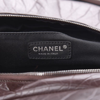 Chanel Distressed Lambskin Vintage Ligne Lady Braid Tote Brown 8 of 18