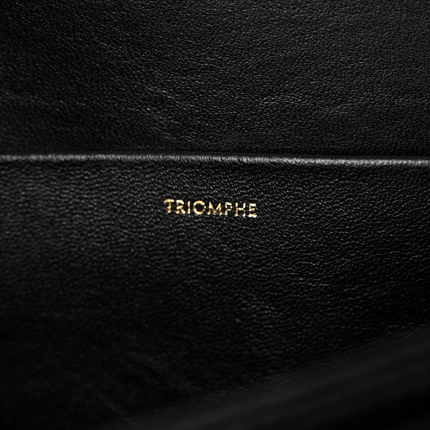 Celine Shiny Calfskin Medium Triomphe Black 6 of 12
