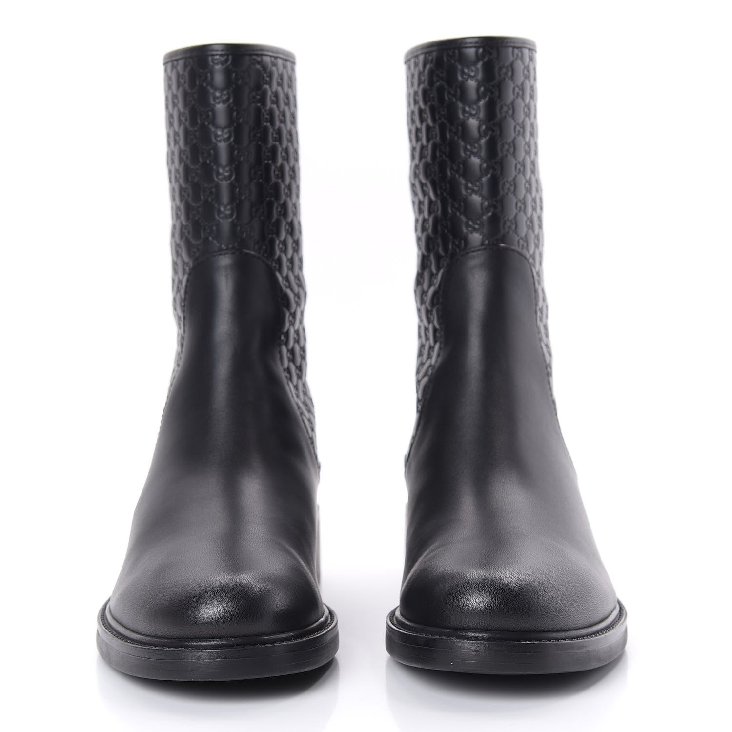 Gucci Soft Microguccissima Zip Boots 39 Black 3 of 9