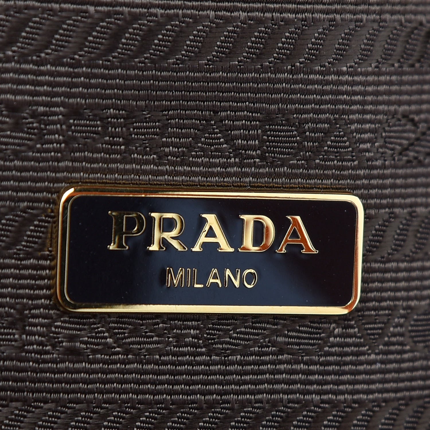 Prada Nylon Tessuto Impuntu Quilted Shopper Tote Brown Orange 6 of 8