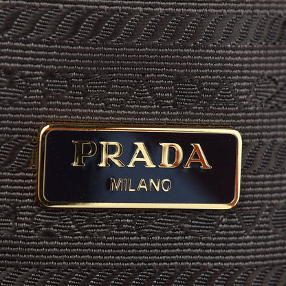 Prada Nylon Tessuto Impuntu Quilted Shopper Tote Brown Orange 6 of 8