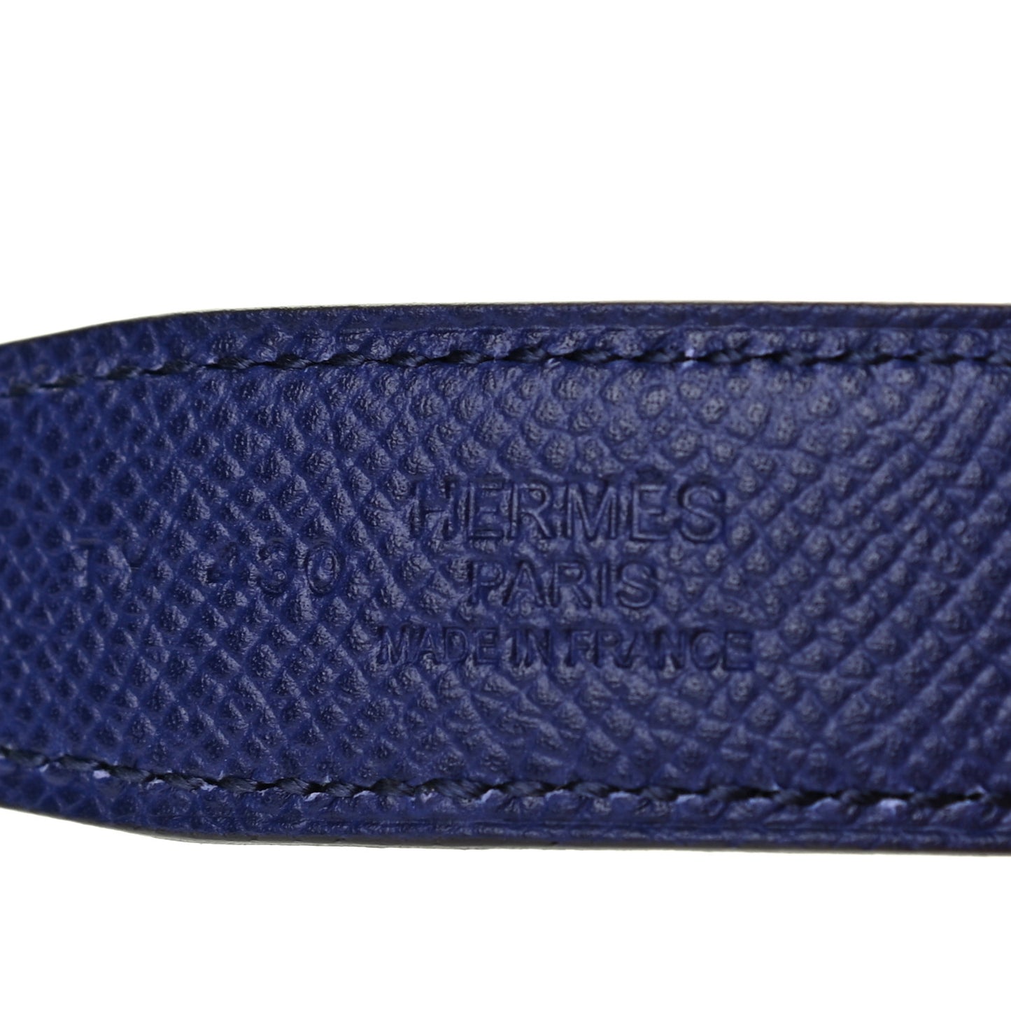 Epsom Swift 24mm Belt Strap 90 Black Bleu Saphir
