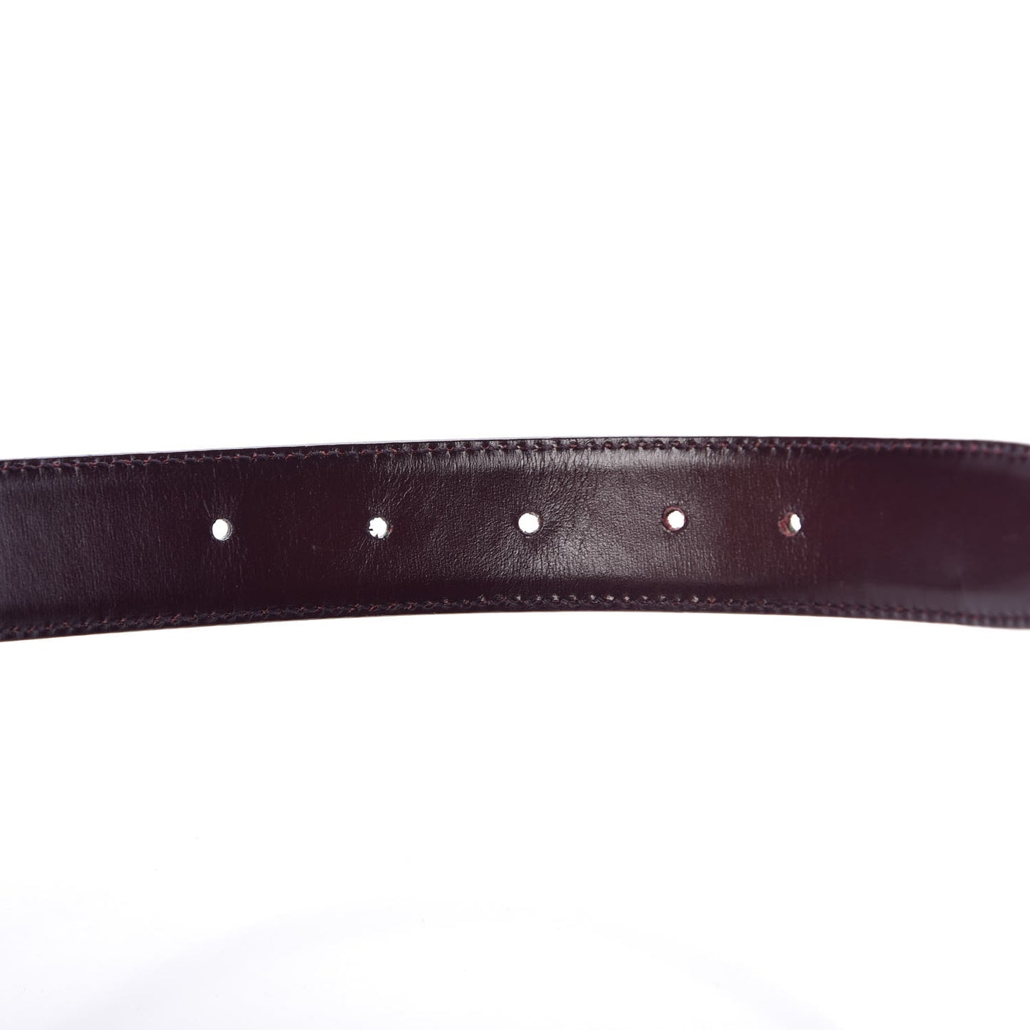 Calfskin Reversible G Buckle Belt 80 32 Black Burgundy