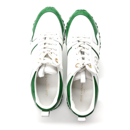 Louis Vuitton Calfskin Monogram Run Away Sneakers 40 White Green 2 of 9