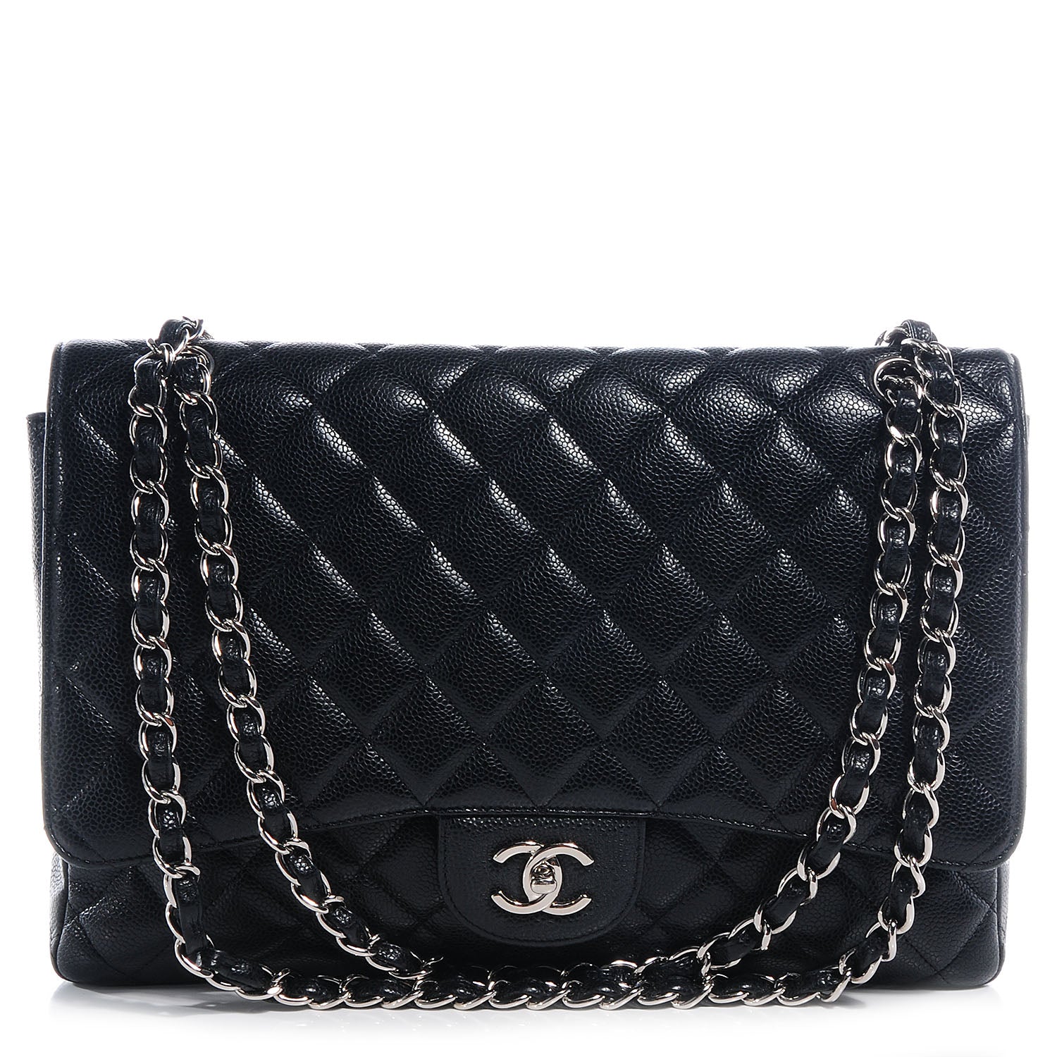 Chanel Caviar Maxi Single Flap Black 1 of 9