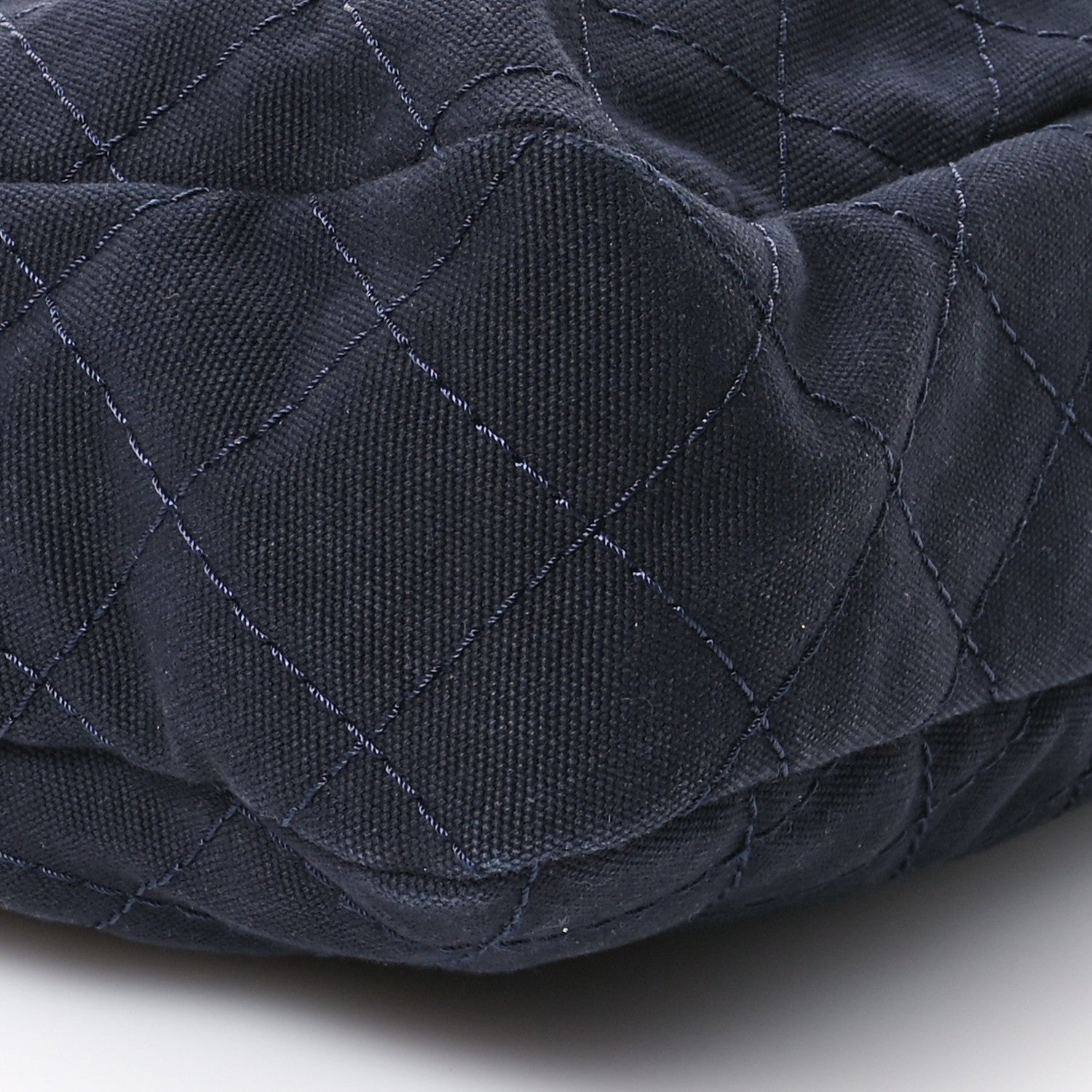 Chanel Canvas Quilted La Pausa Large Shopping Tote Navy 9 of 10