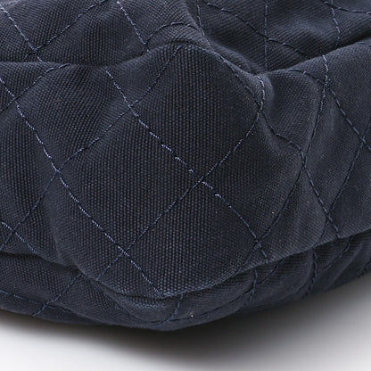 Chanel Canvas Quilted La Pausa Large Shopping Tote Navy 9 of 10