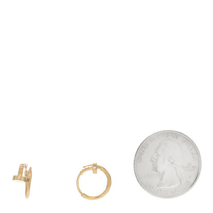 Cartier 18K Yellow Gold Juste Un Clou Hoop Earrings 2 of 7