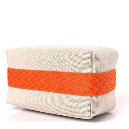 Hermes Canvas Small Bride-A-Brac Pouch Natural Orange 8 of 8