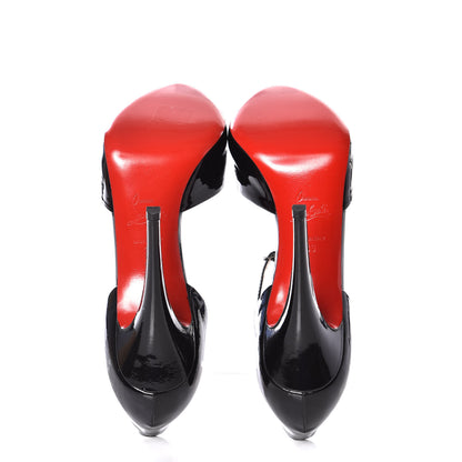 Christian Louboutin Patent Claudia 120 Pumps 39 Black 6 of 9