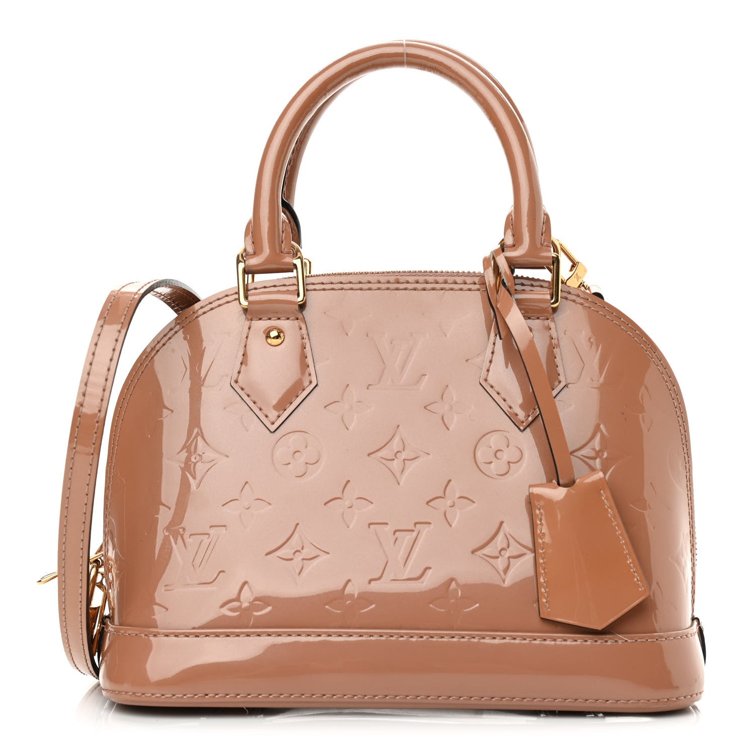 Louis Vuitton Vernis Alma BB Rose Velours 1 of 9