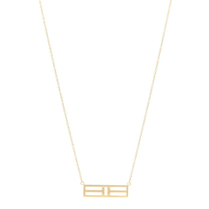 Tiffany 18K Yellow Gold Tiffany T Two Open Horizontal Bar Pendant Necklace 1 of 4