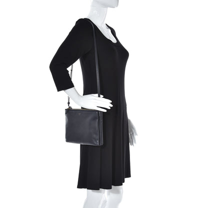 Celine Goatskin Large Trio Crossbody Bag Dark Blue 2 of 8