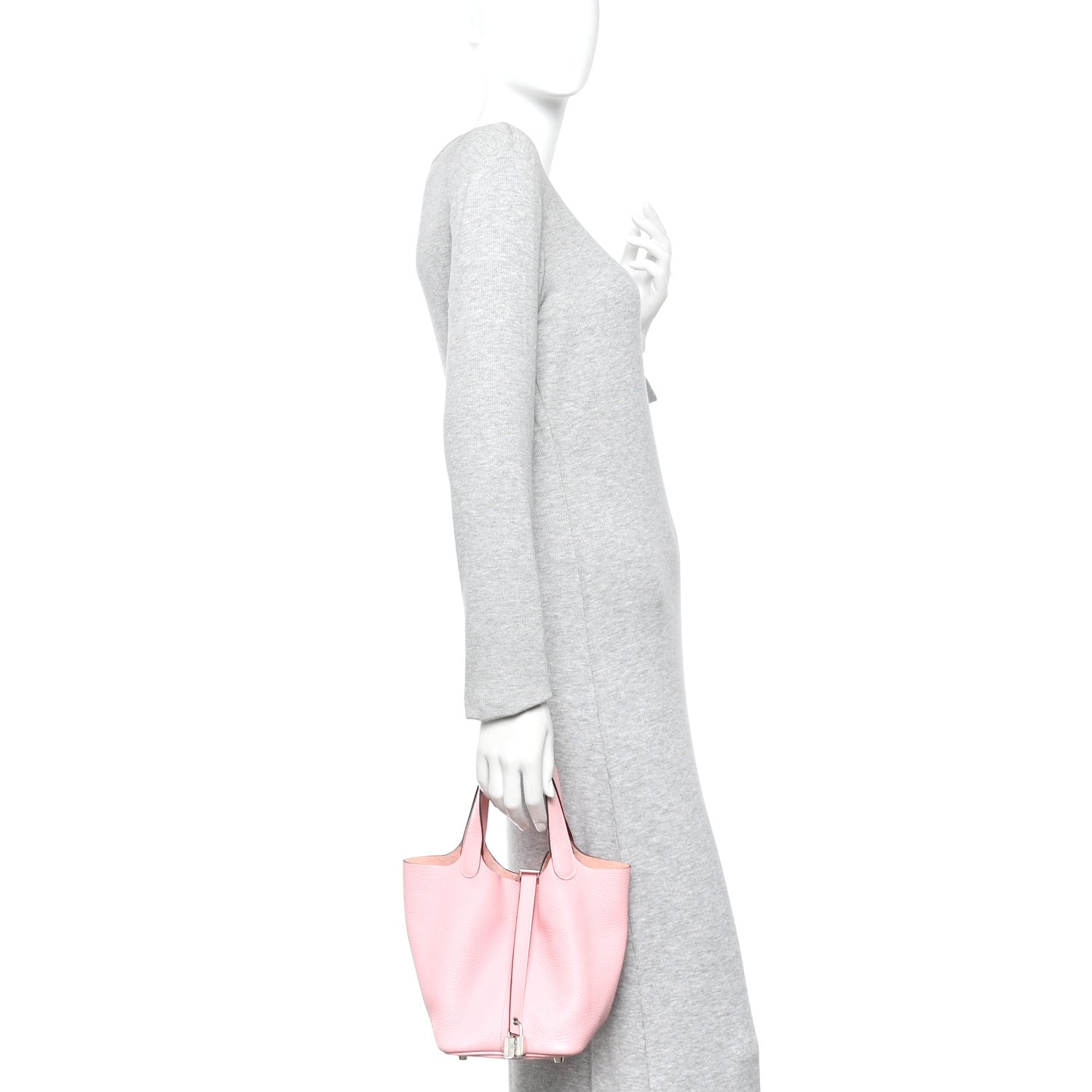 Hermes Taurillon Clemence Picotin Lock 18 PM Rose Sakura 1863988