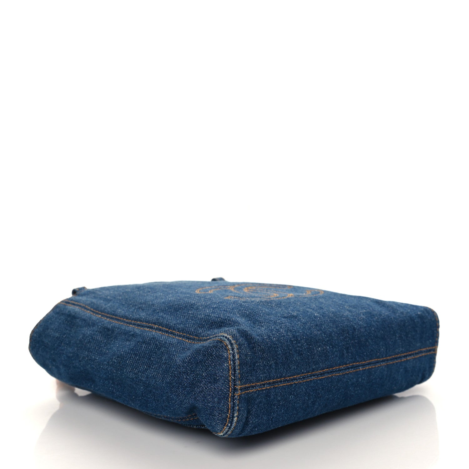 Chanel Denim Tortoise Timeless CC Tote Blue 4 of 10