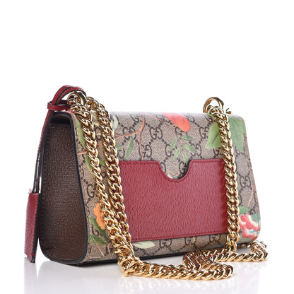 Gucci GG Supreme Monogram Tian Small Padlock Shoulder Bag Beige Multicolor New Acero 4 of 8