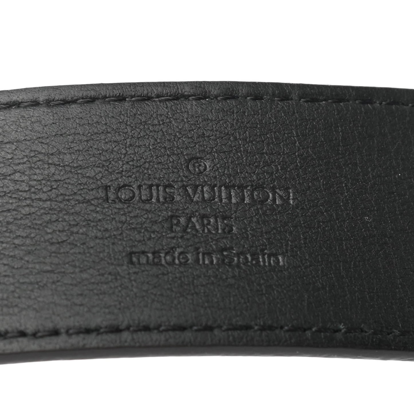 Calfskin Monogram 30mm LV Initiales Reversible Belt 90 36 Black