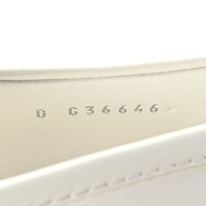 Chanel Lambskin Quilted CC Turnlock Loafers 37 White 6 of 8
