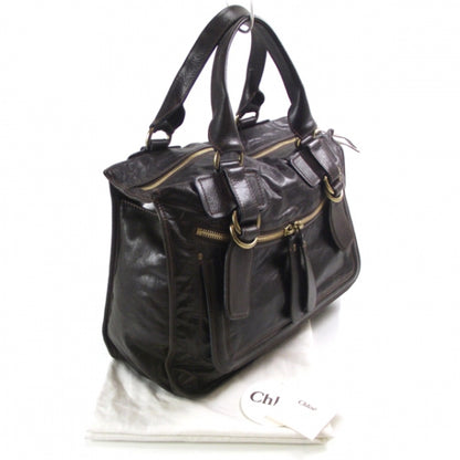 Chloe Leather Bay Tote Moka 3 of 12