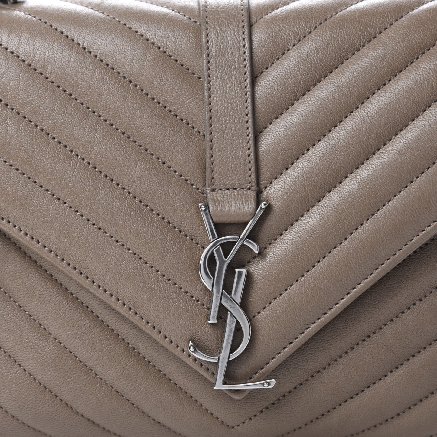 Sheepskin Matelasse Chevron Monogram Medium College Bag Fard