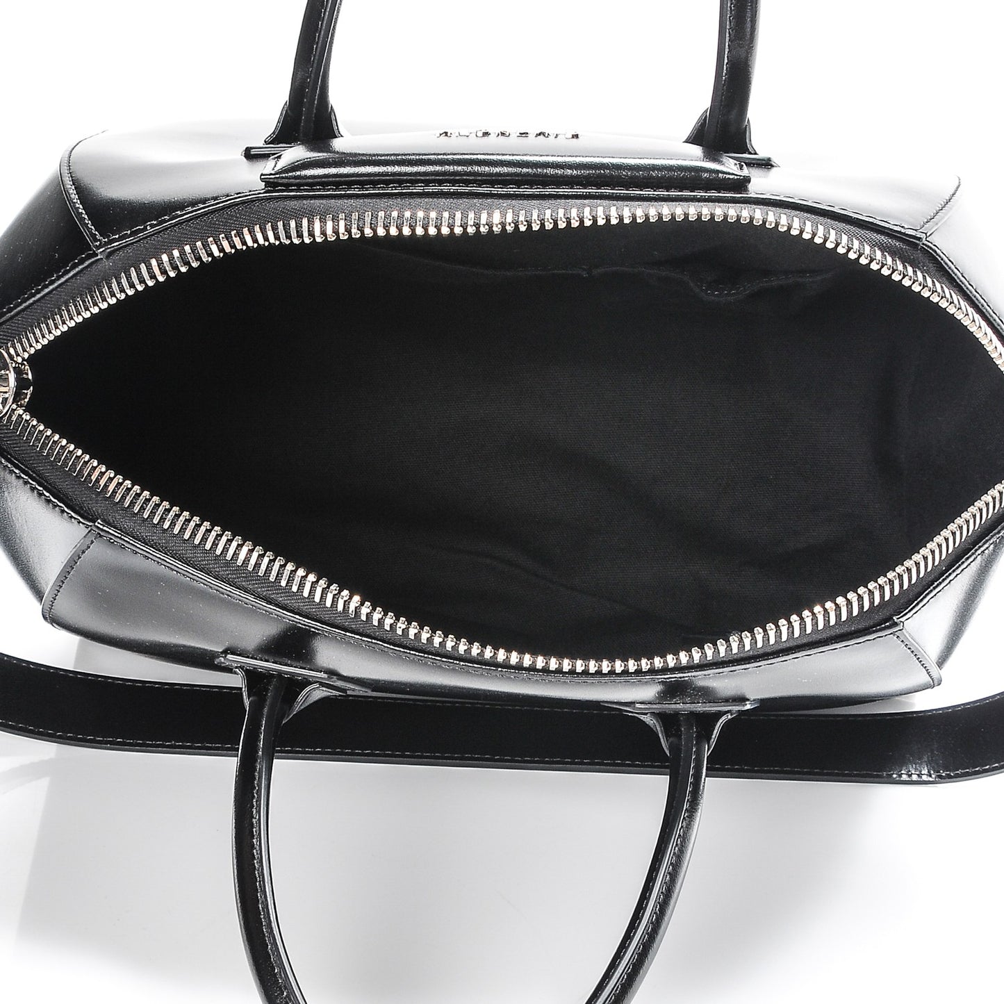 Shiny Lord Calfskin Medium Antigona Black