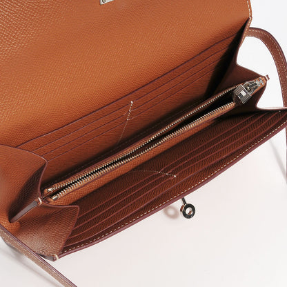 Hermes Epsom Kelly Longue Wallet Gold 5 of 13