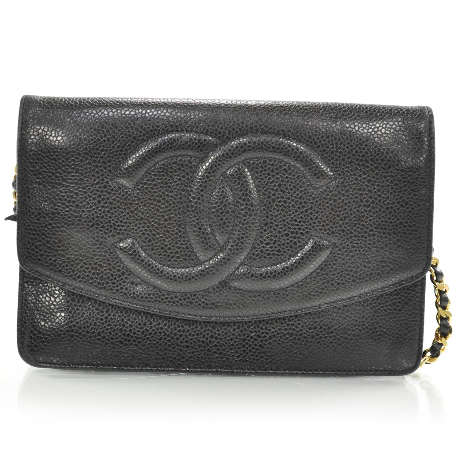Chanel Caviar Wallet on Chain Black 1 of 9