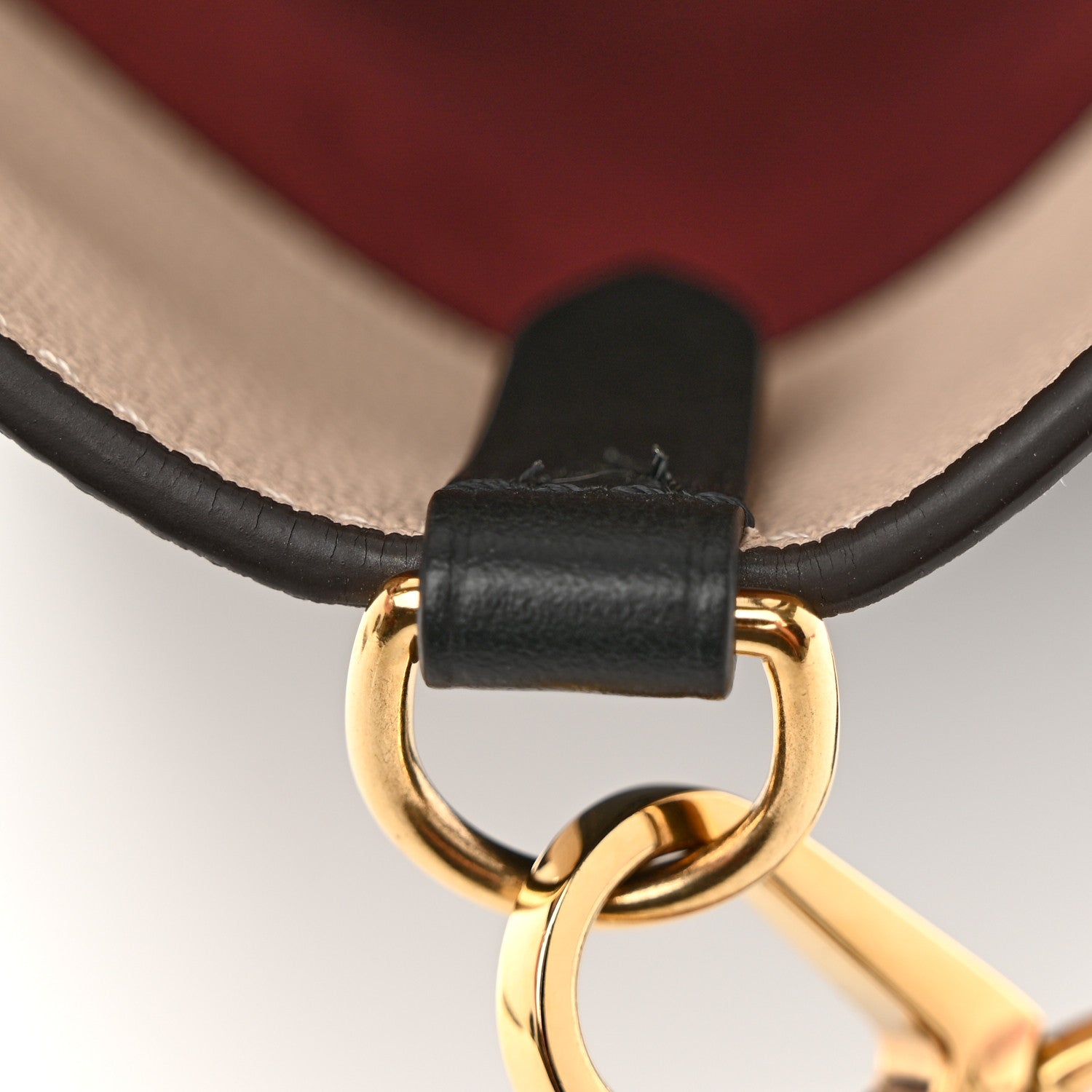 Louis Vuitton Calfskin Monogram On My Side MM Burgundy 10 of 10