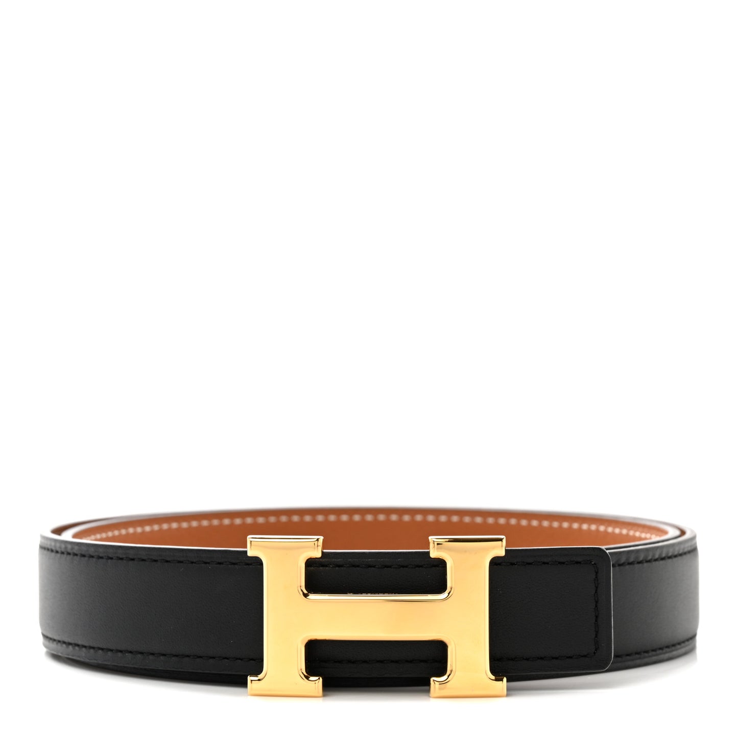 Swift Epsom 24mm Mini H Belt 75 30 Black Gold