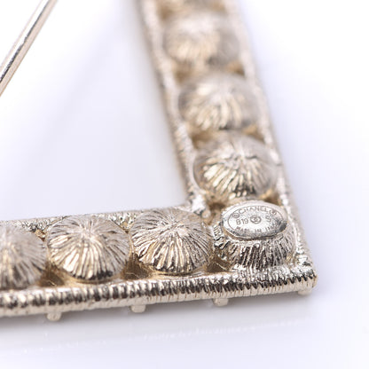 Chanel Crystal Cha-Nel Logo Brooch Set Gold 9 of 10