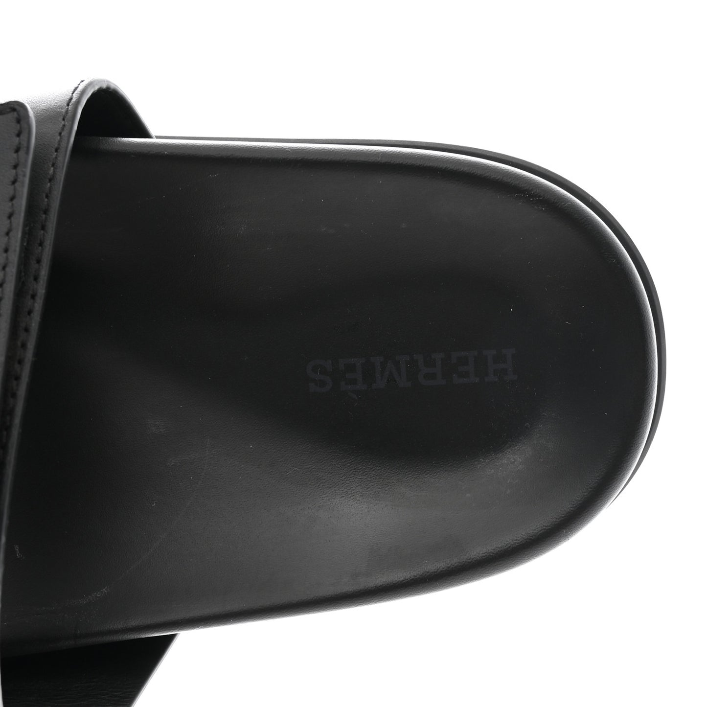 Calfskin Womens Chypre Sandals 40.5 Black