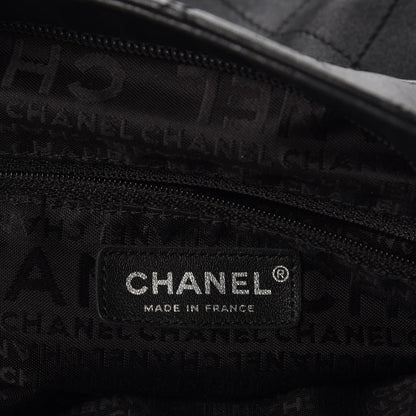 FASHIONPHILE CHANELLambskinStitchedMediumUltimateSoftToteBlack 6 of 8