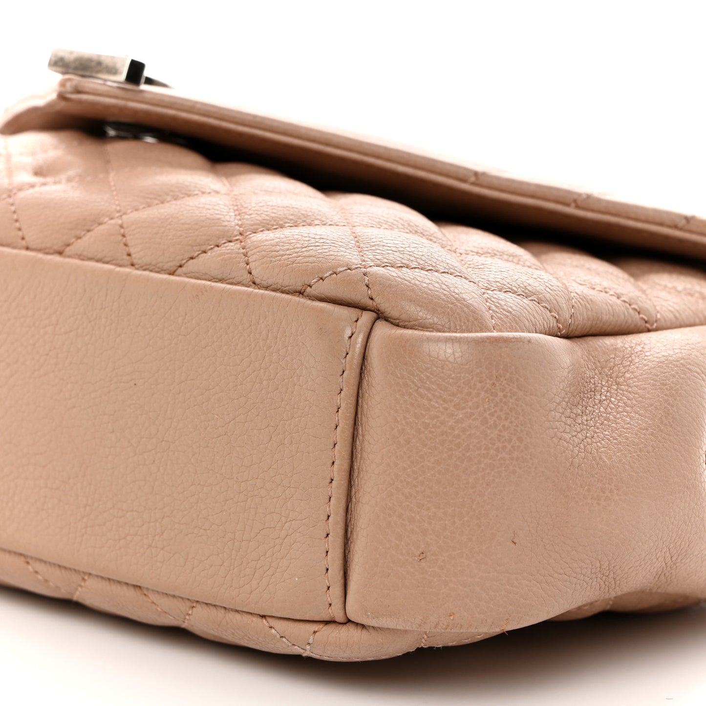 Calfskin Tri-Quilt Monogram Medium College Bag Pink