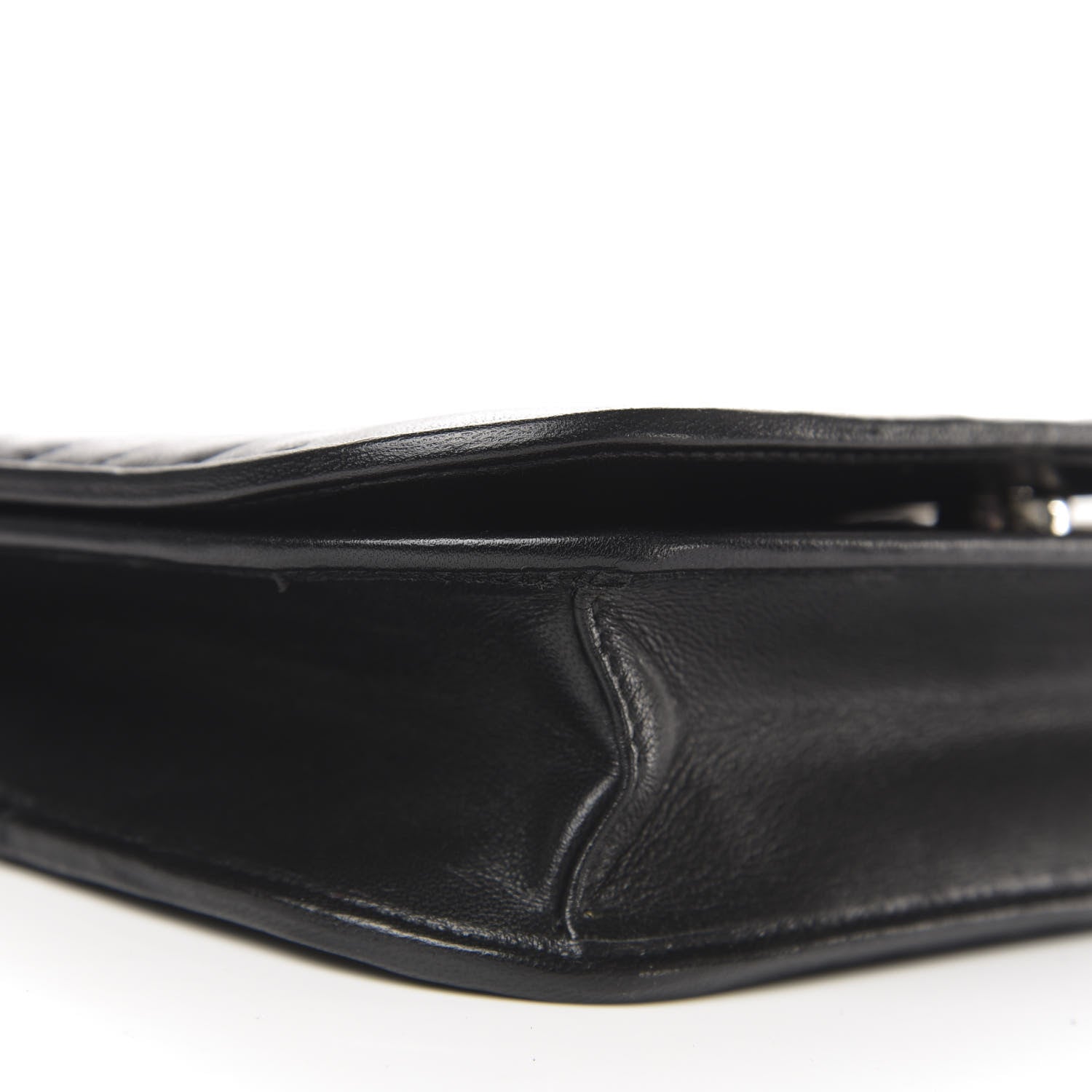 Prada Soft Calfskin Impunture Small Diagramme Crossbody Bag Black 8 of 10