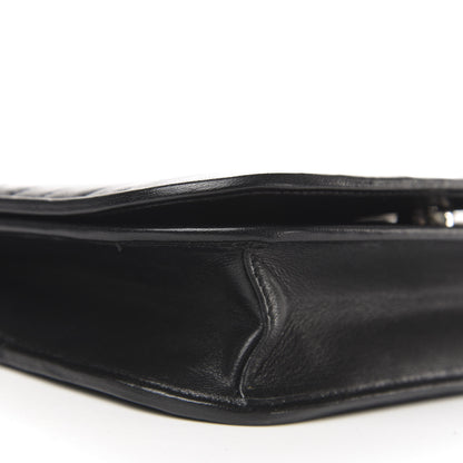 Prada Soft Calfskin Impunture Small Diagramme Crossbody Bag Black 8 of 10