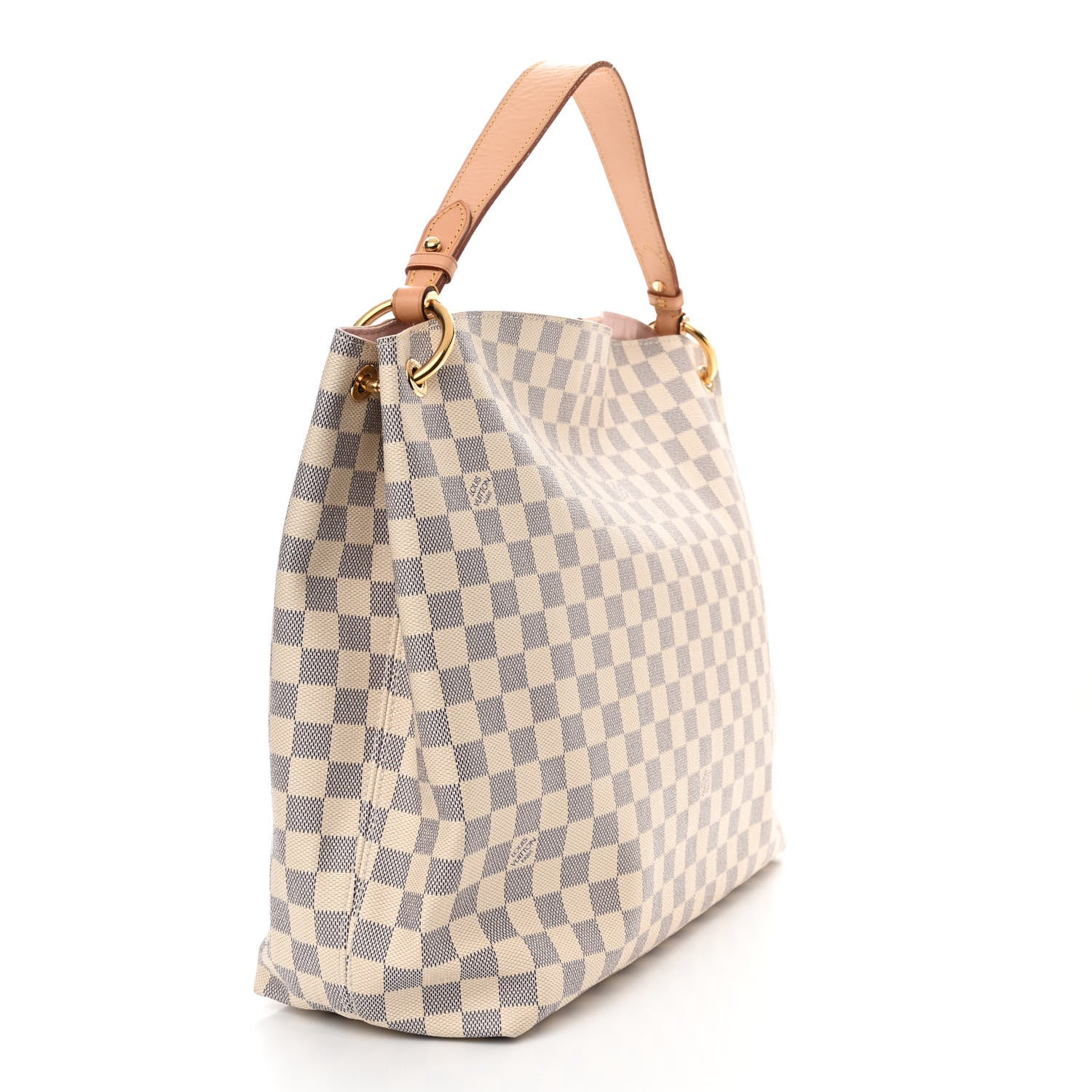 Louis Vuitton Damier Azur Graceful MM Rose Ballerine 3 of 12