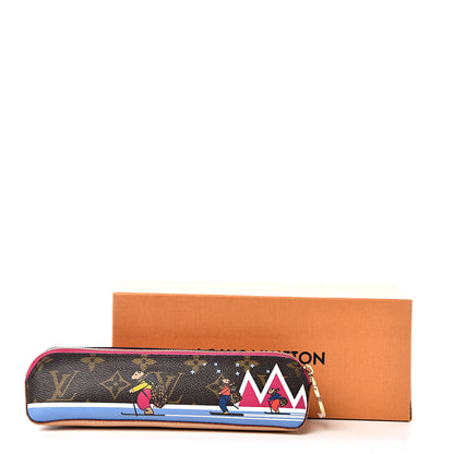 Louis Vuitton Monogram 2018 Christmas Animation Elizabeth Pencil Pouch 9 of 9