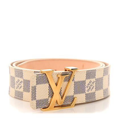 Louis Vuitton Damier Azur LV Initiales Belt 100 40 1 of 7