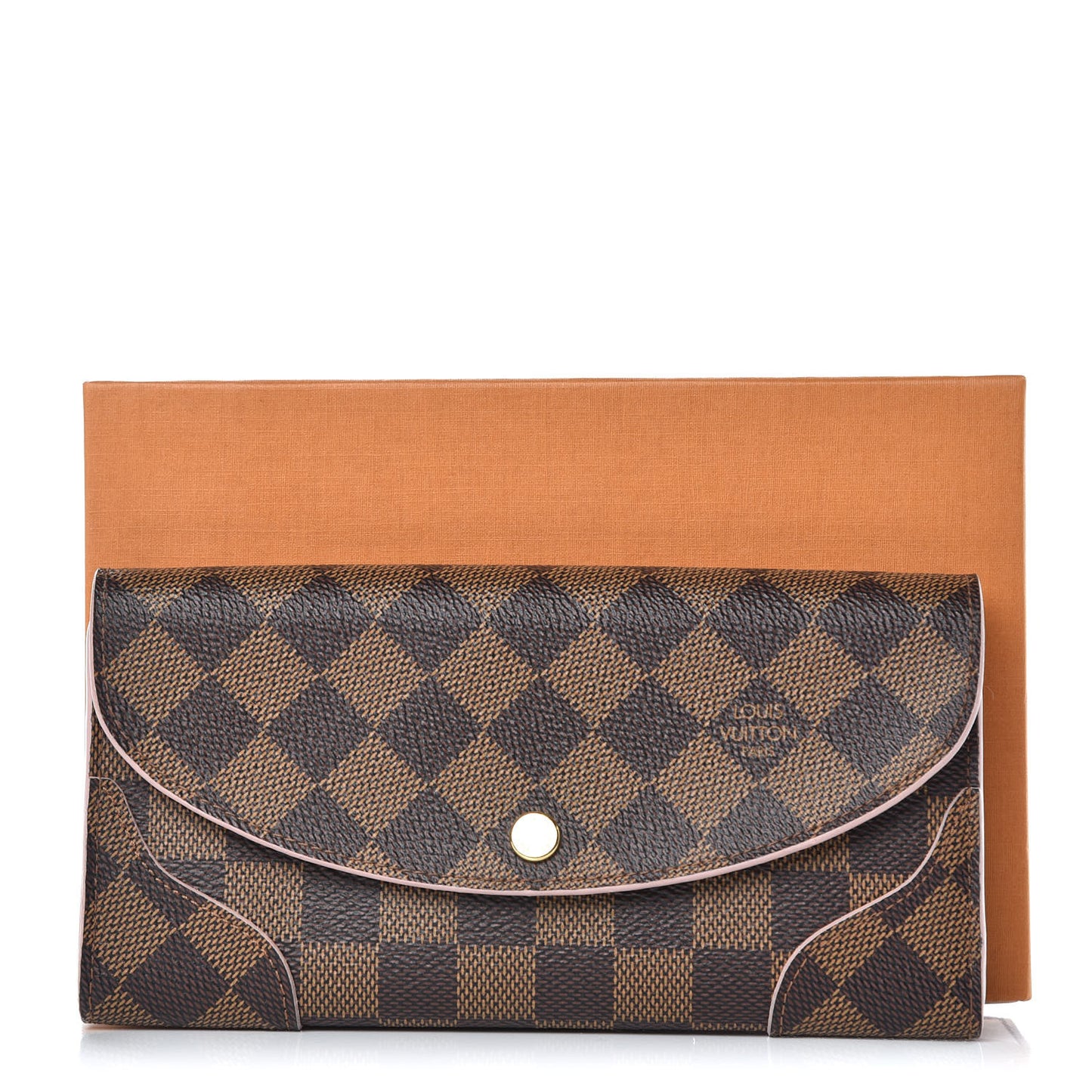 Damier Ebene Caissa Wallet Rose Ballerine