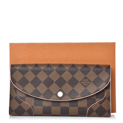 Louis Vuitton Damier Ebene Caissa Wallet Rose Ballerine 8 of 8