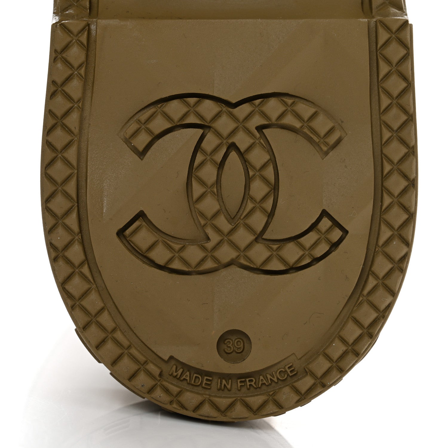 Chanel Caoutchouk CC High Boots 39 Dark Beige 6 of 9