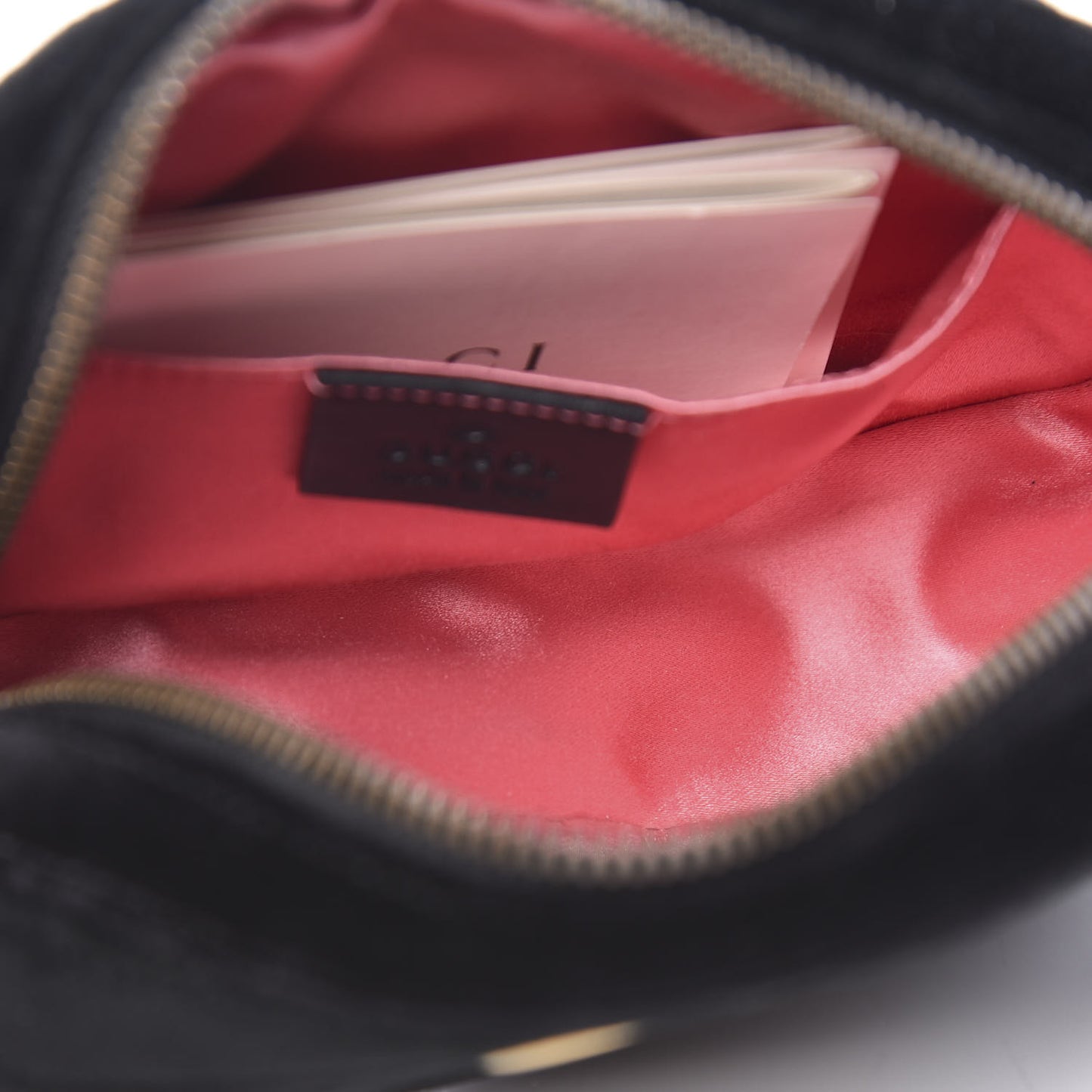 Velvet Matelasse GG Marmont Belt Bag 95 38 Black