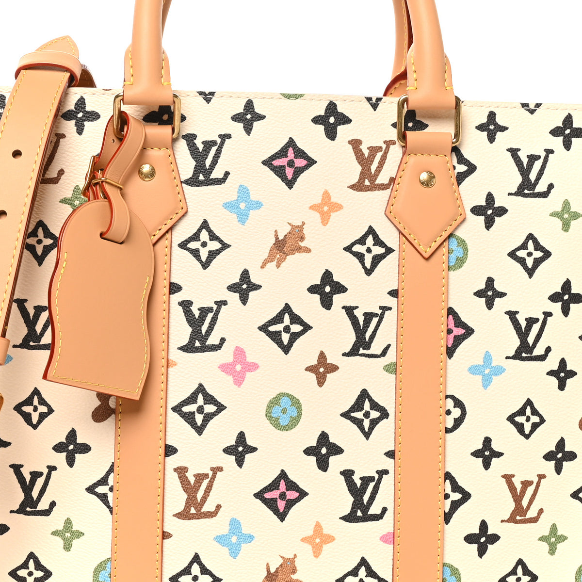 X TYLER THE CREATOR Monogram Craggy Sac Plat Vanilla