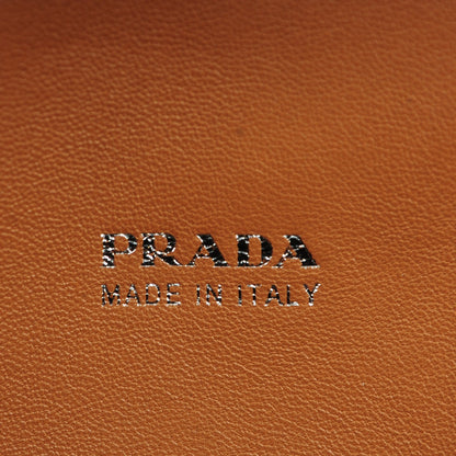 Prada Vitello Soft Chain Horizontal Shoulder Bag Nero Black 6 of 7